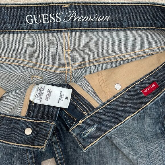 Vintage Guess Studded Premium Low-Rise Flare Jeans — Size 26 - Picture 5 of 6